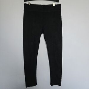 Francesca's Faux Suede Black Leggings